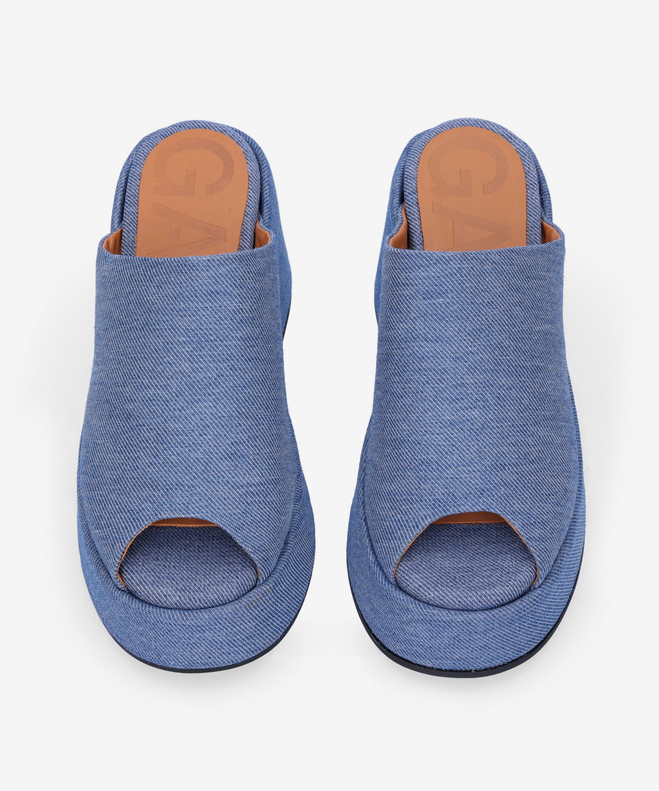 MUSINSA | GANNI Retro Platform Shoes - Blue / S2042630