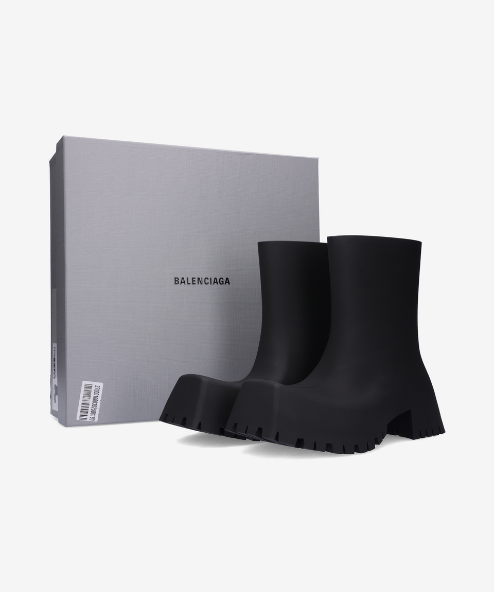 MUSINSA | BALENCIAGA Trooper Rubber Boots - Black / 680660W0FO81000
