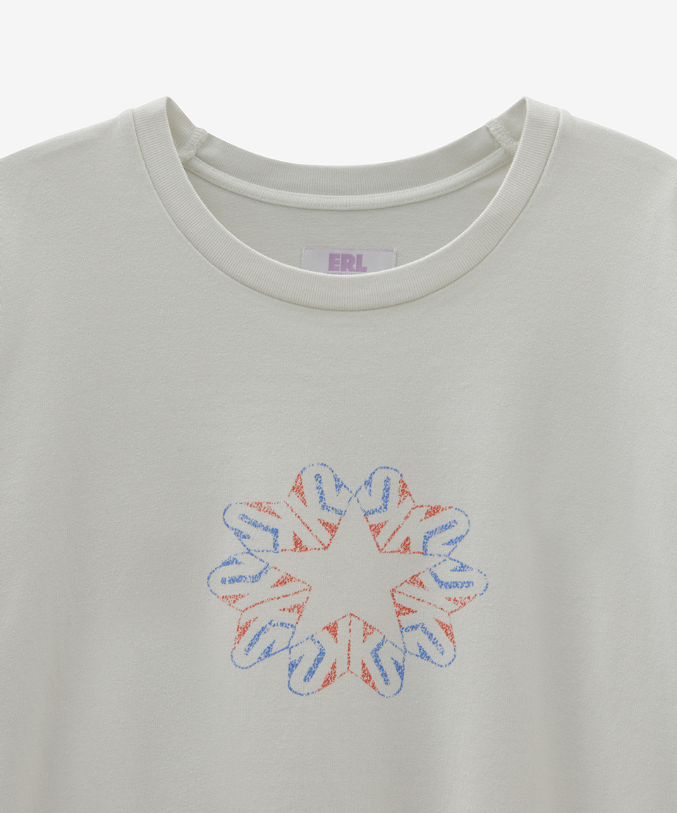 MUSINSA | ERL Star Graphic Print Short-sleeved T-shirt