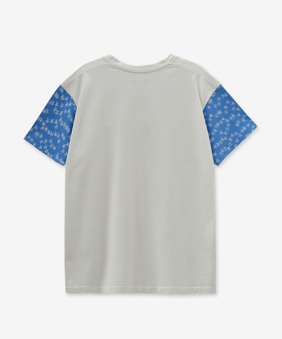■ERL■ Star Graphic Print Short Sleeve T-Shirt White ERL06T Erl Star-print Short-sleeve T-shirt In White | ModeSens