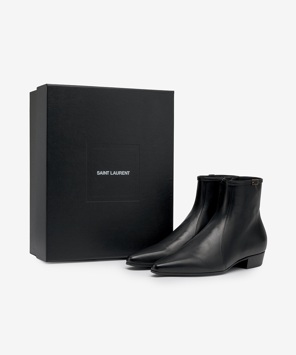 SAINT LAURENT ブーツ　36 MUSINSA公式 | SAINT LAURENT ARSUN Zipper Boots - Black
