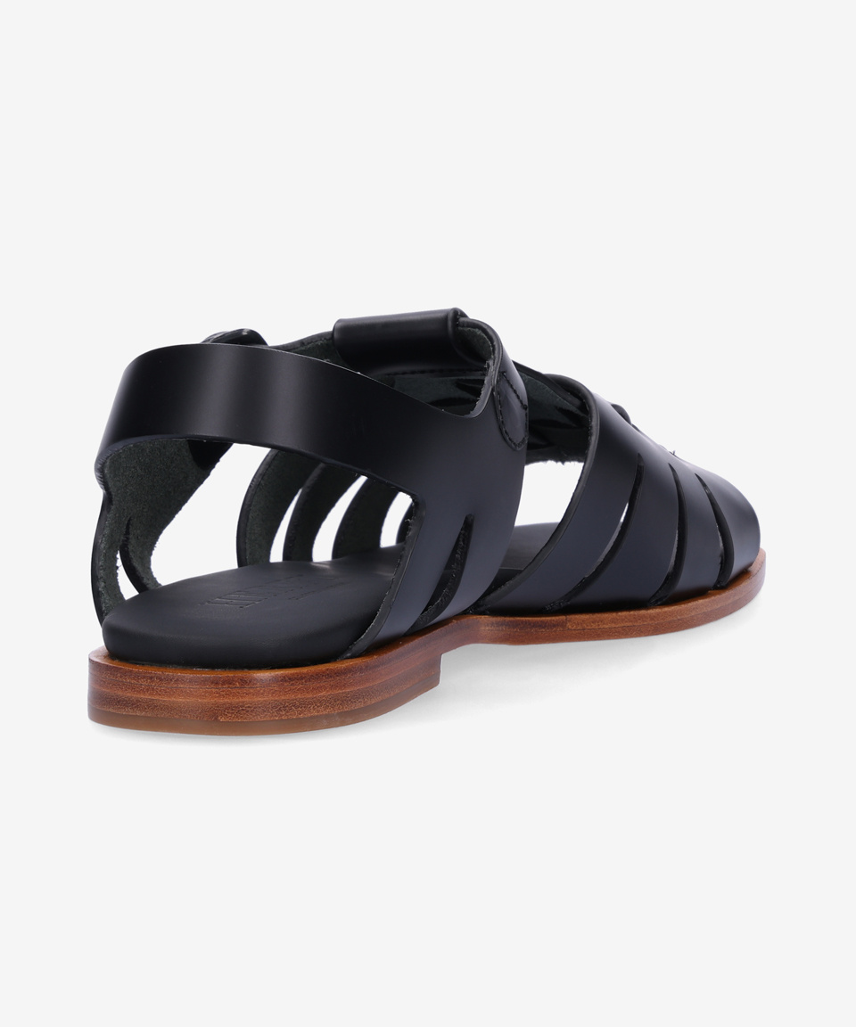 MUSINSA | HEREU Mayall Sandals - Black / WFR23MAYO001