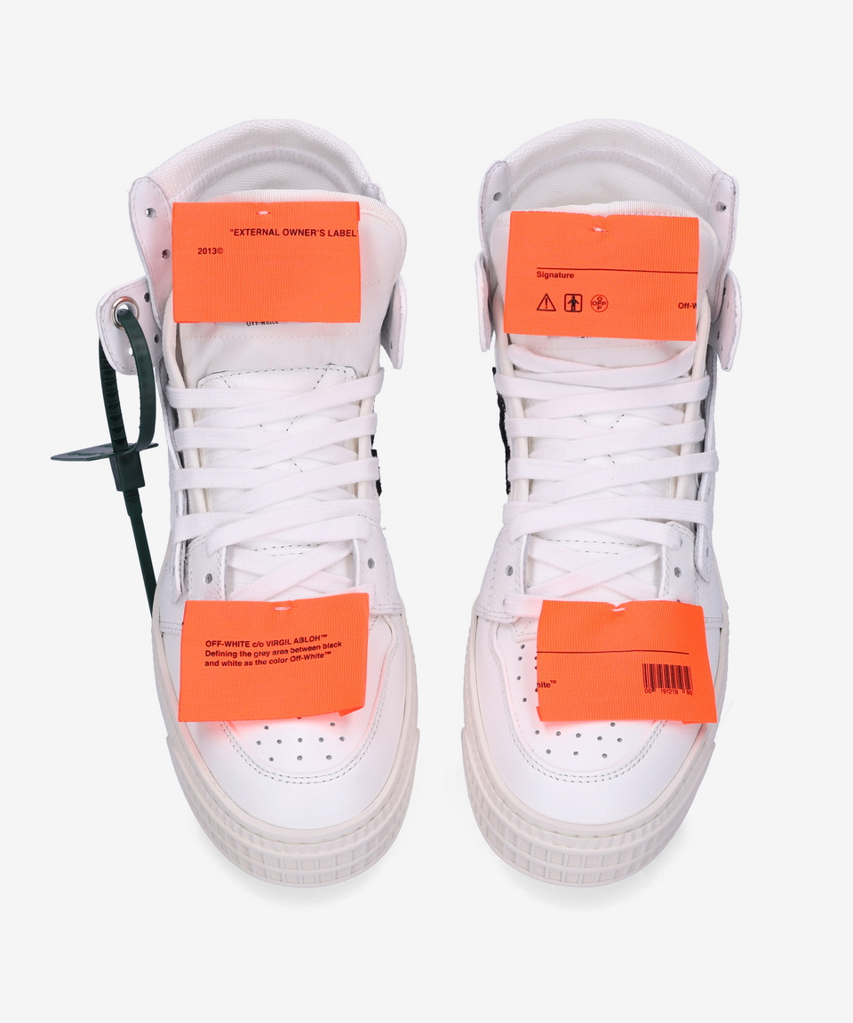MUSINSA | Off White Off-coat 3.0 High Top Sneakers - White