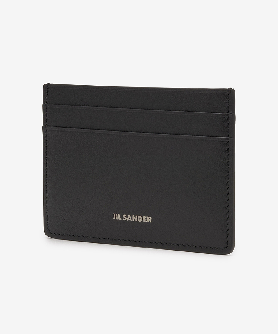 [Jil Sander] Intaglio Logo Card Holder - ☆送料込☆ MUSINSA公式 | JIL SANDER Logo Leather Card Holder - Black