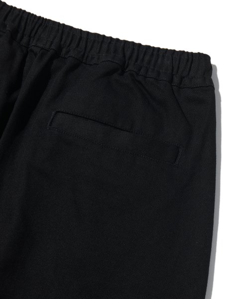 Cotton Wide Cargo Pants_Black_PL179