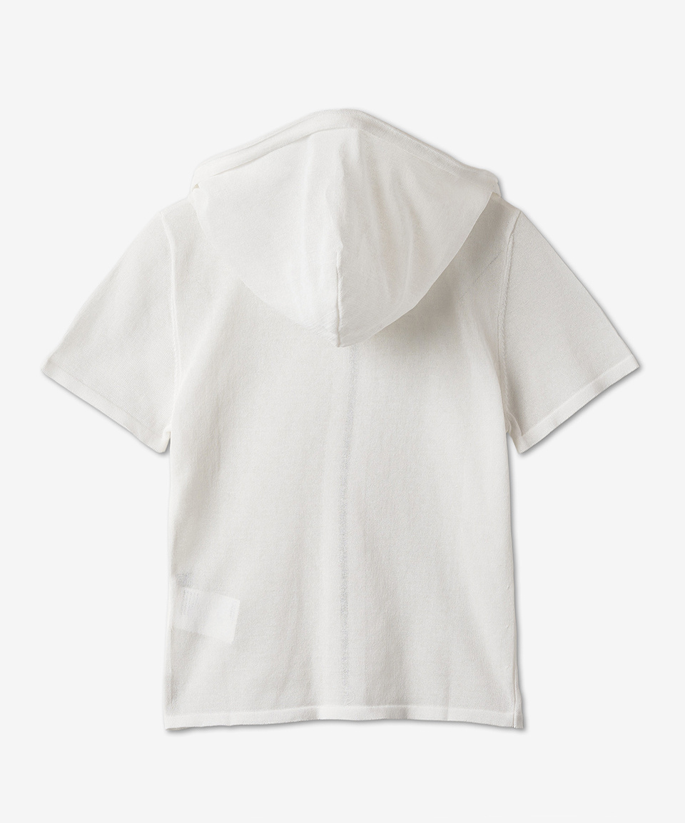 ★OUR LEGACY★ Zipper Short Sleeve Knit Hoodie White W2233KS MUSINSA | OUR LEGACY Zipper short sleeve knit hood - White