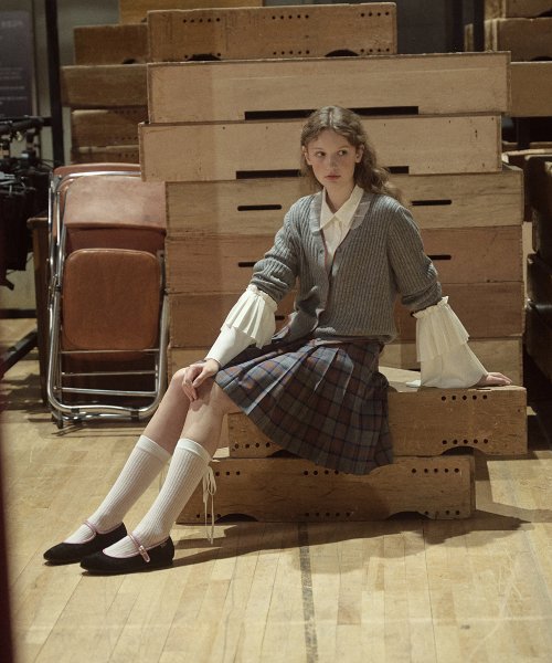 RFH CLASSIC CHECK PLEATS SKIRT - 3color