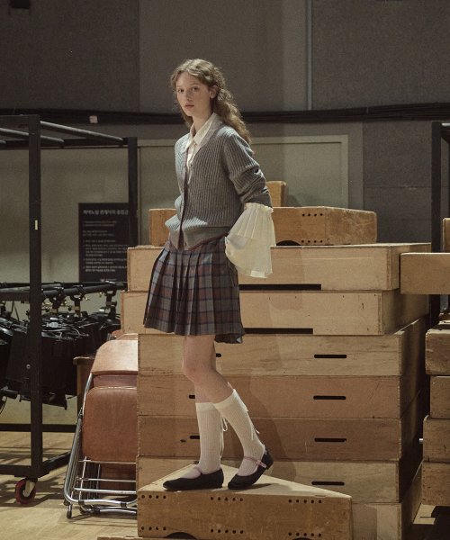 RFH CLASSIC CHECK PLEATS SKIRT - 3color
