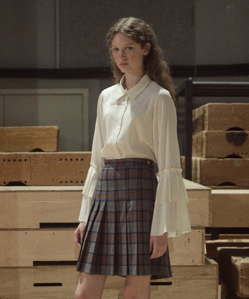 RFH CLASSIC CHECK PLEATS SKIRT - 3color