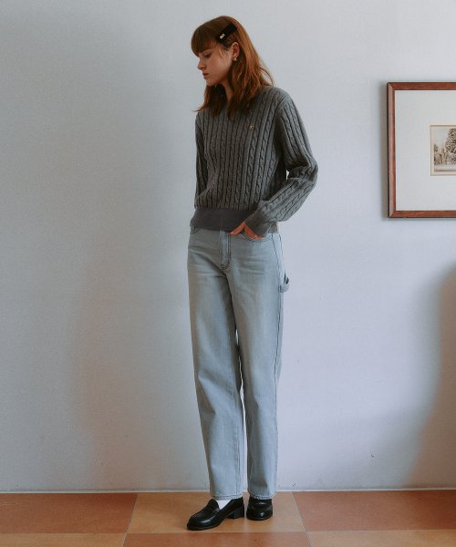 CARPENTER DENIM PANTS LIGHT BLUE
