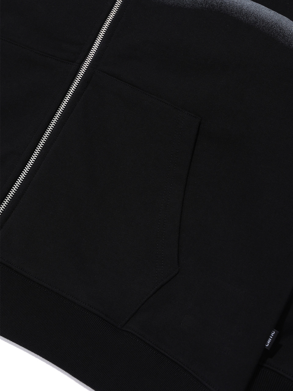 WORMHOLE LOGO HOODIE ZIP-UP BLACK 상세 이미지 14