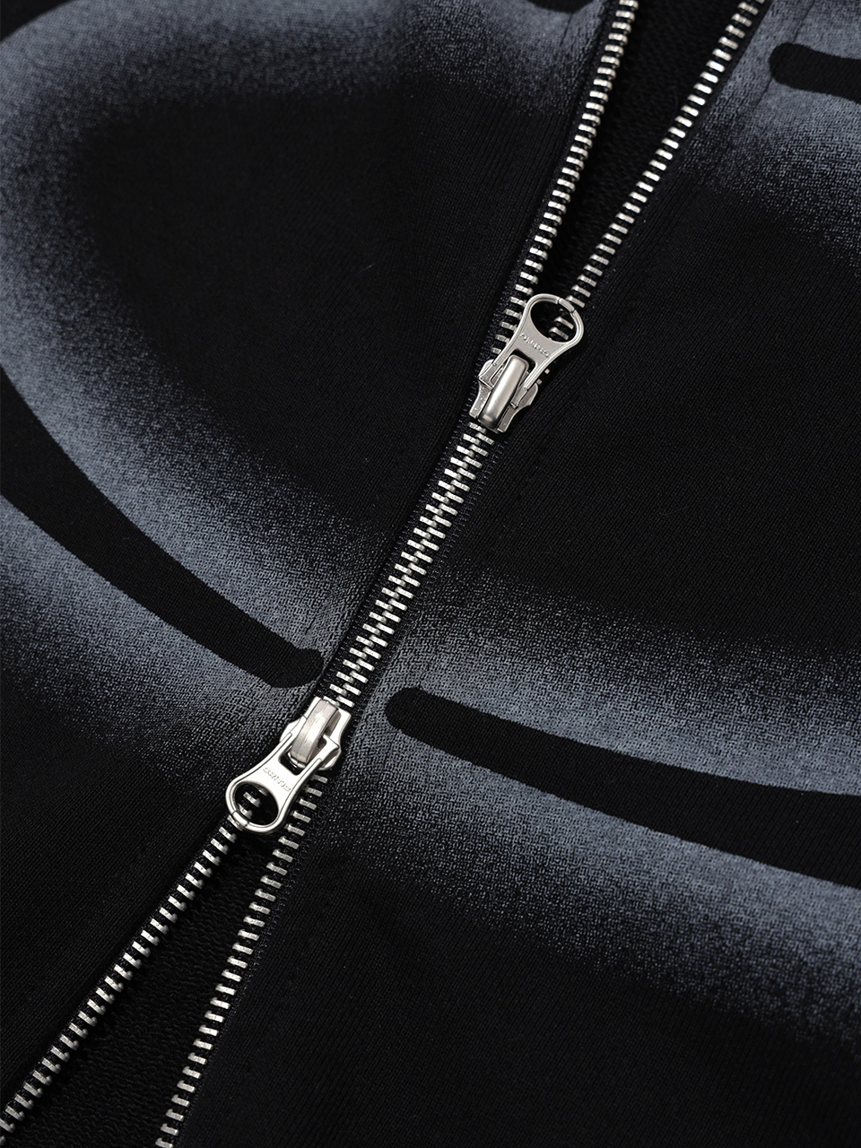 WORMHOLE LOGO HOODIE ZIP-UP BLACK 상세 이미지 16
