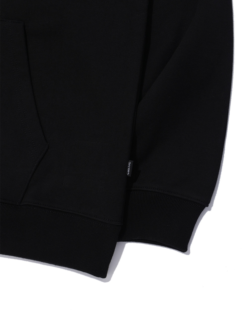 WORMHOLE LOGO HOODIE ZIP-UP BLACK 상세 이미지 17