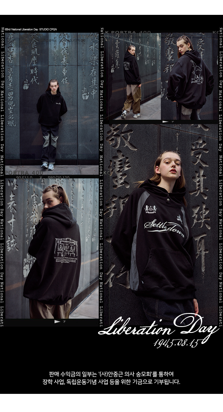 ★CPGN STUDIO★Kaizen Raglan Snap Hood★ CPGN STUDIO) Kaizen Raglan Snap Hoodie | 3color