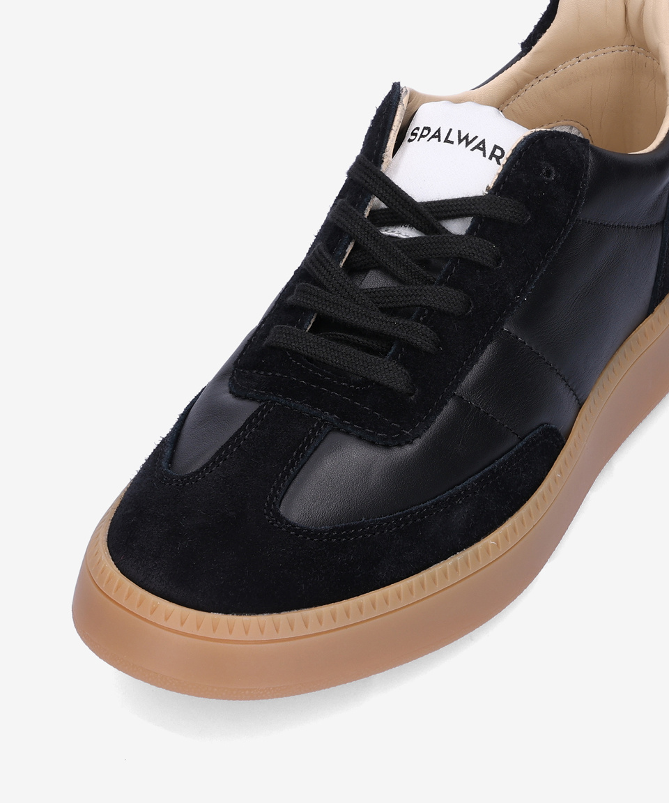 MUSINSA | SPALWART Smash Low Suede Sneakers - Black