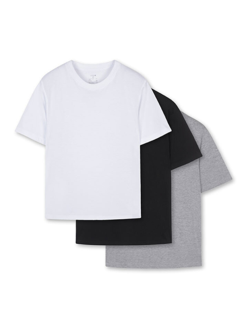 Unisex Cotton Basic Short Sleeve T-Shirt 3PACK