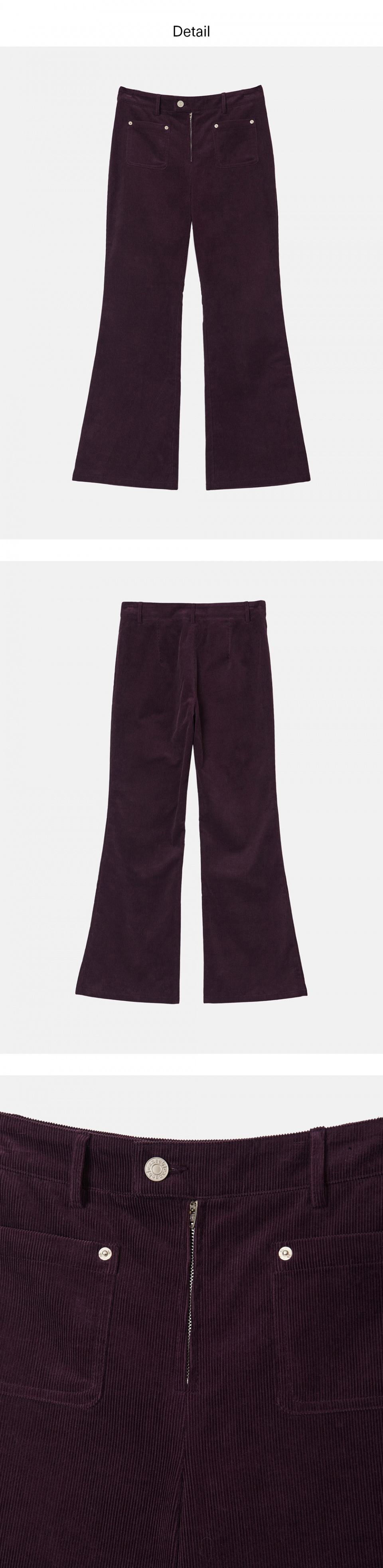 ◇ENZO BLUES◇ Corduroy Bootcut Pants Purple MUSINSA | ENZO BLUES Corduroy bootcut pants (Purple)