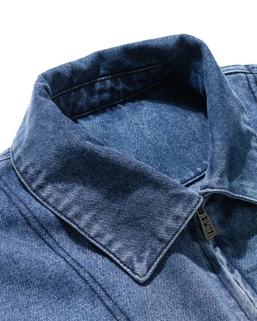 2WAY CROPPED DENIM BLOUSON JACKET_LIGHT INDIGO