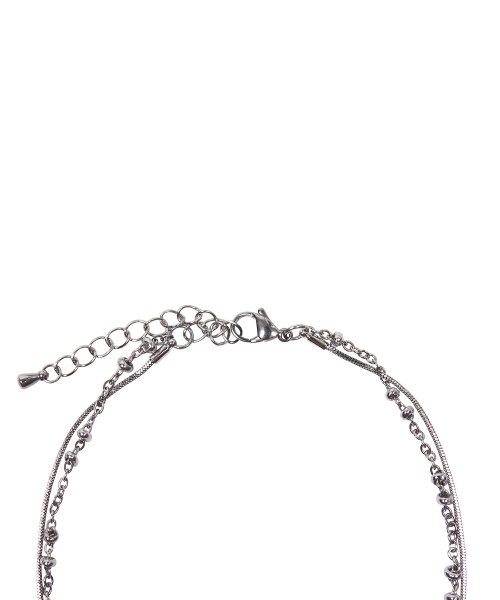 CH RIBBON NECKLACE(SILVER)