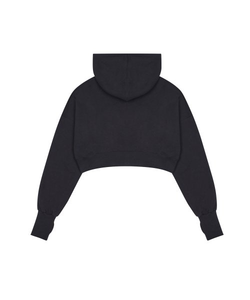 CH 2-WAY CROP HOOD ZIP UP(NAVY)