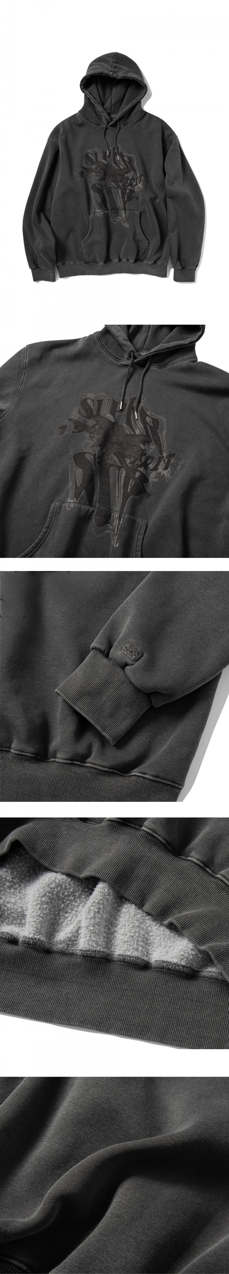 MUSINSA公式 | SUPERSUB Tornado Hoodie - Pigmented Charcoal