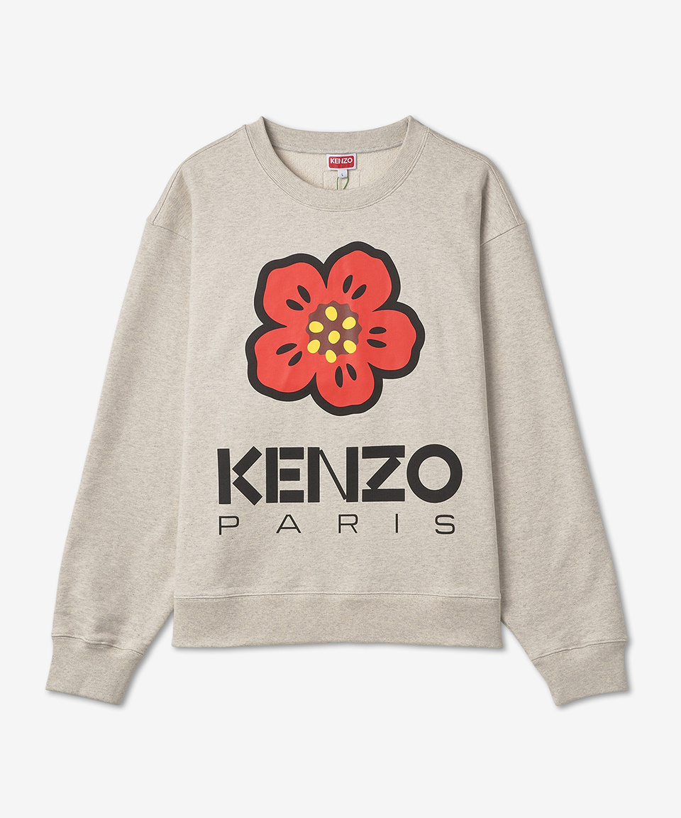 ★KENZO★ Balk Flower Sweatshirt Light Gray FD55SW4454ME093 MUSINSA | KENZO BOCKE Flower Sweatshirt - Light Gray