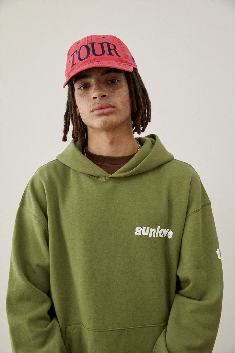【SUNLOVE】Tour Brushed Hoodie / Olive SUNLOVE Tour Brushed Hoodie Olive | International Store