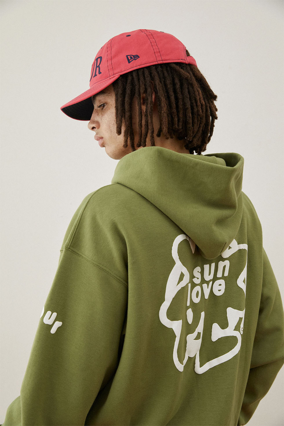 MUSINSA | SUNLOVE Tour Brushed Hoodie Olive