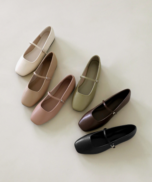 Nhibre Maryjane Flats (1cm)