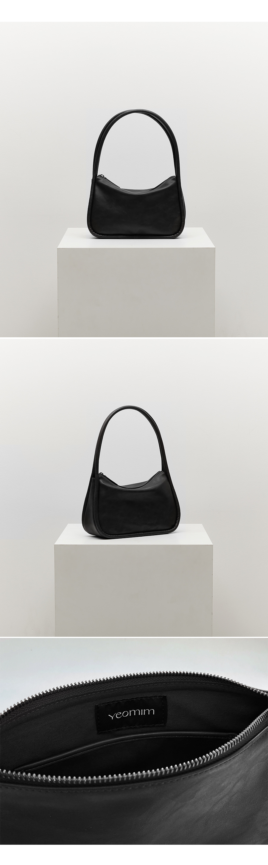 MUSINSA公式 | YEOMIM mini ridge bag (black)