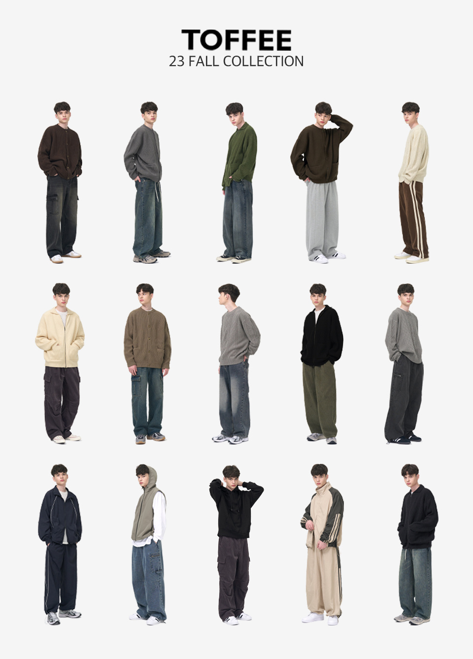 남성 이미지가 담긴 토피의 23가을 시즌 컬렉션 이미지