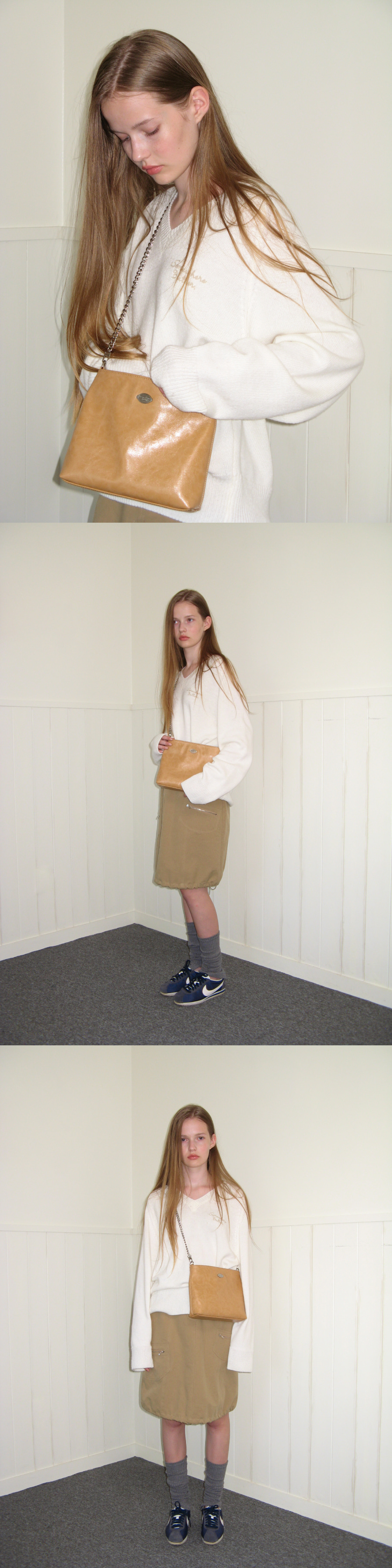 [SOMEWHERE BUTTER]★fle chain toast bag MUSINSA | SOMEWHEREBUTTER fle chain toast bag - silver