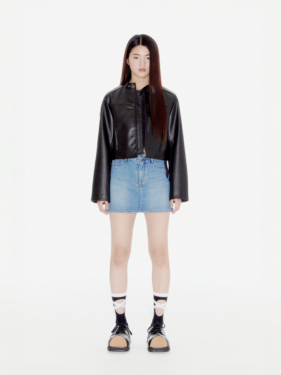 MUSINSA | YOUHEE BE MY YOUHEE BIKER JACKET BLACK