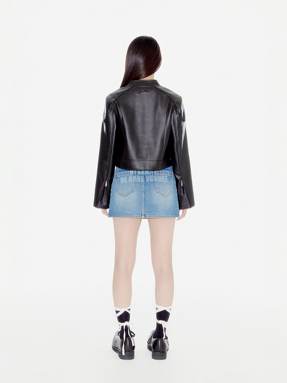 MUSINSA | YOUHEE BE MY YOUHEE BIKER JACKET BLACK