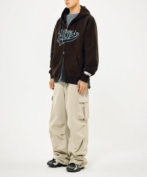 PHYPS® STAR TAIL HOODIE ZIP UP GRAY