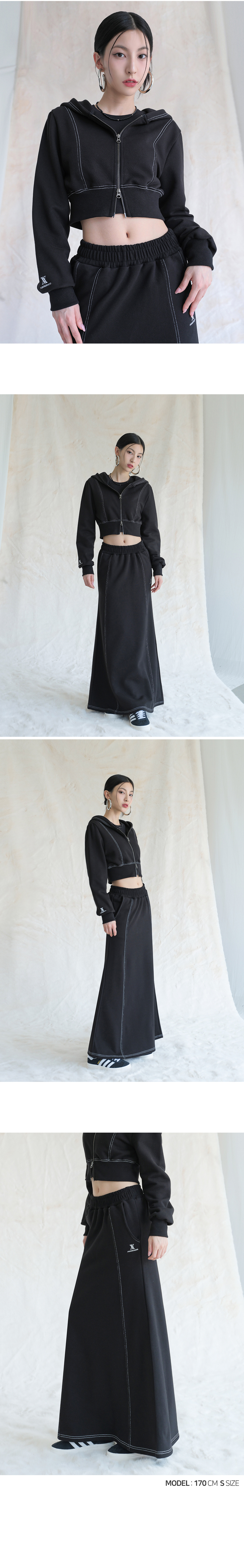 ★送料・関税込★AVANDRESS☆Rora Stitch Maxi Skirt MUSINSA | AVANDRESS Rora Stitch Maxi Skirt - 3COL