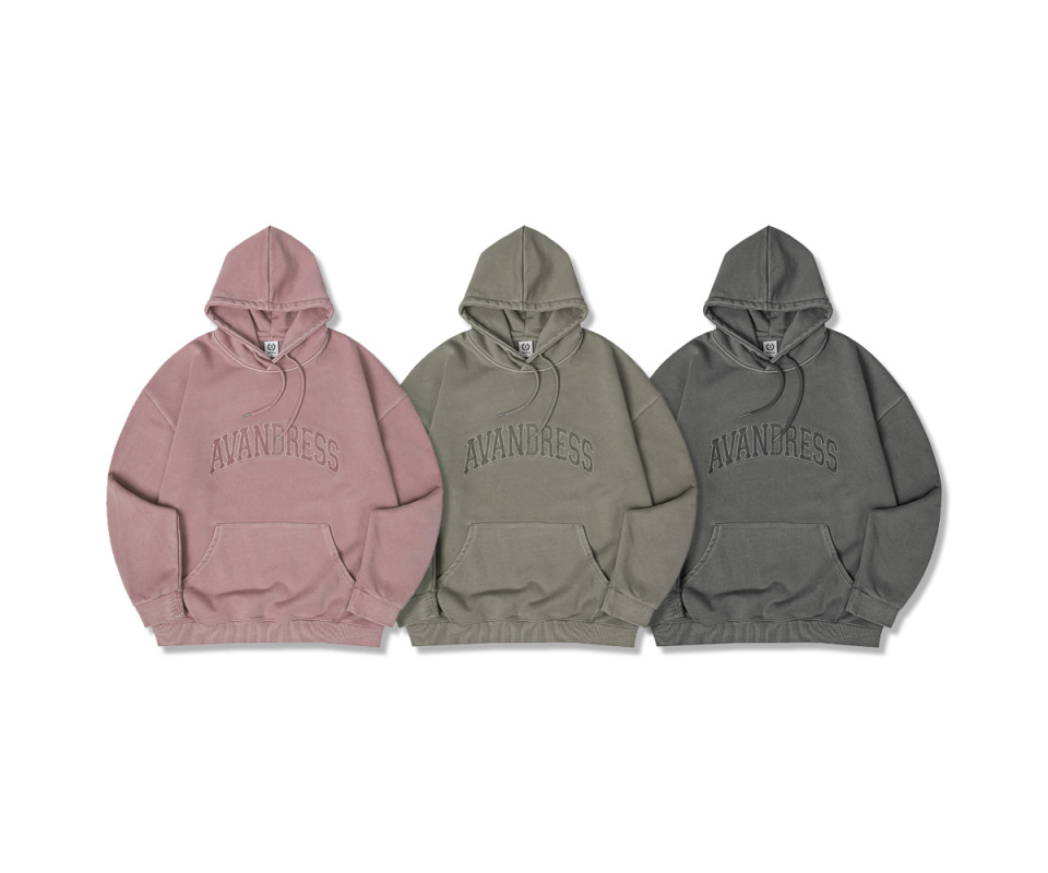 어반드레스(AVANDRESS) Pigment Felt Overfit Hoody  - 3COL