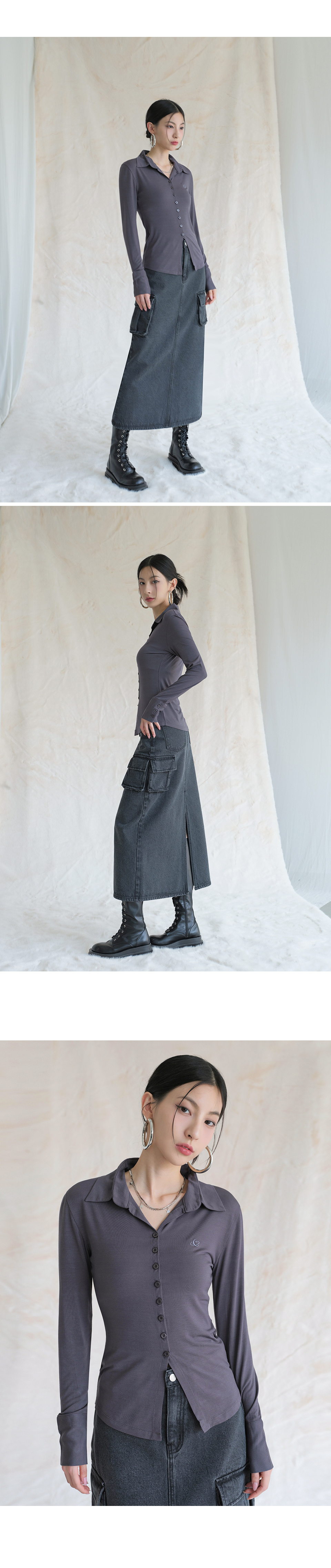 Tシャツ・カットソー AVANDRESS Sopy Collar Longsleeve 7COL MUSINSA | AVANDRESS Sopy Collar Long-sleeve - 7COL