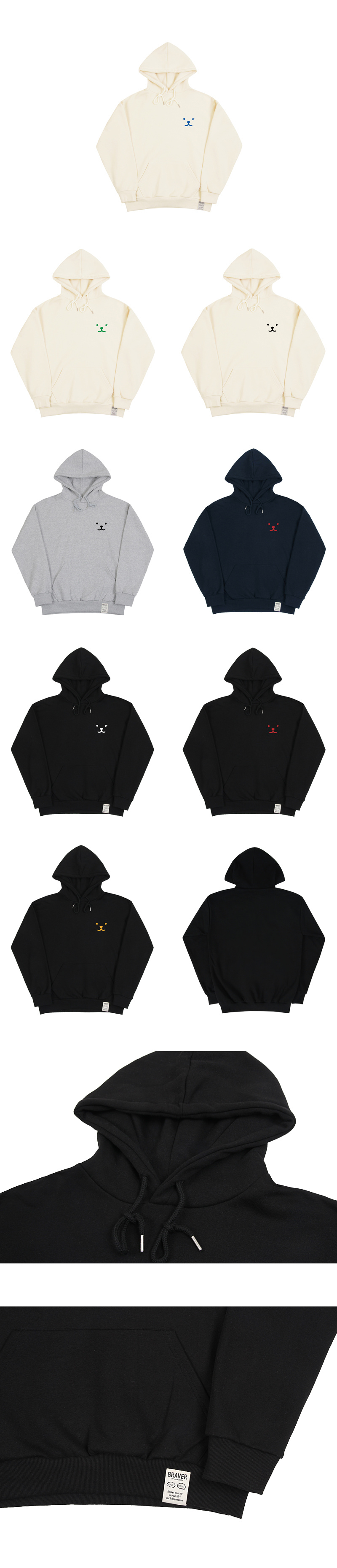 MUSINSA | GRAVER [UNISEX] Puppy Face Small Drawing Smile