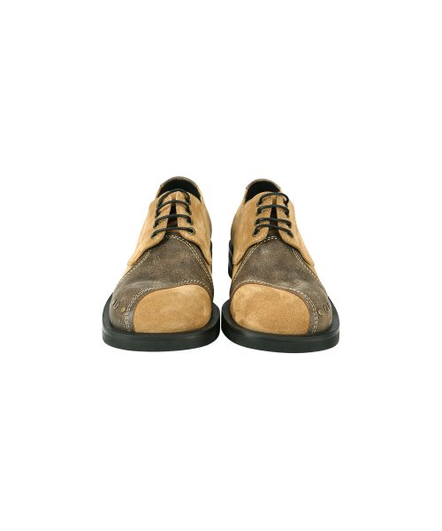 LEUCHARS SQUARE TOE DERBY SHOES aaa345m(BEIGE)