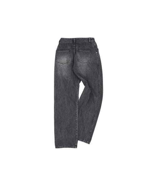WAVE WIDE LEG JEANS apa682m(WASHED BLACK)