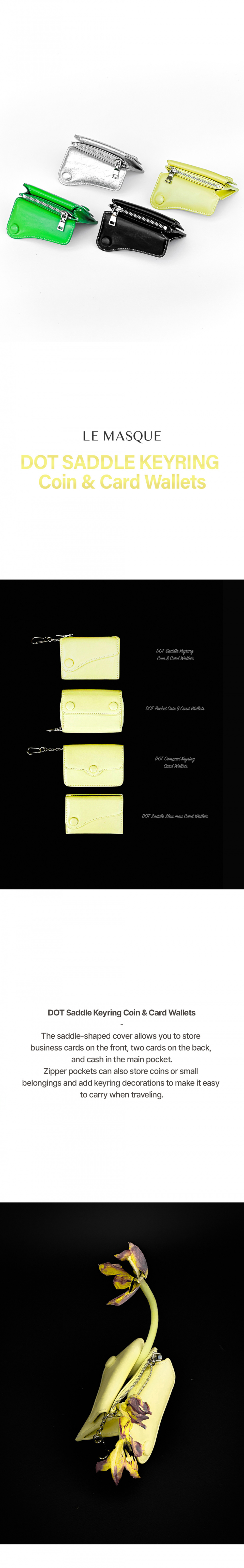 MUSINSA | LEMASQUE Dot Saddle Keyring Coin Zipper Business