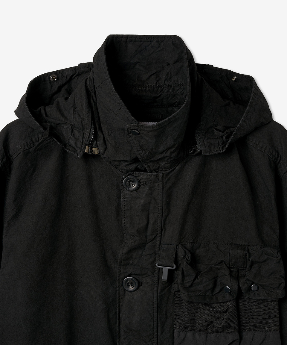 CP COMPANY ナイロン　ma-1ジャケット FLATT NYLON GOGGLE MEDIUM JACKET[BLACK] - WUNDER 大阪