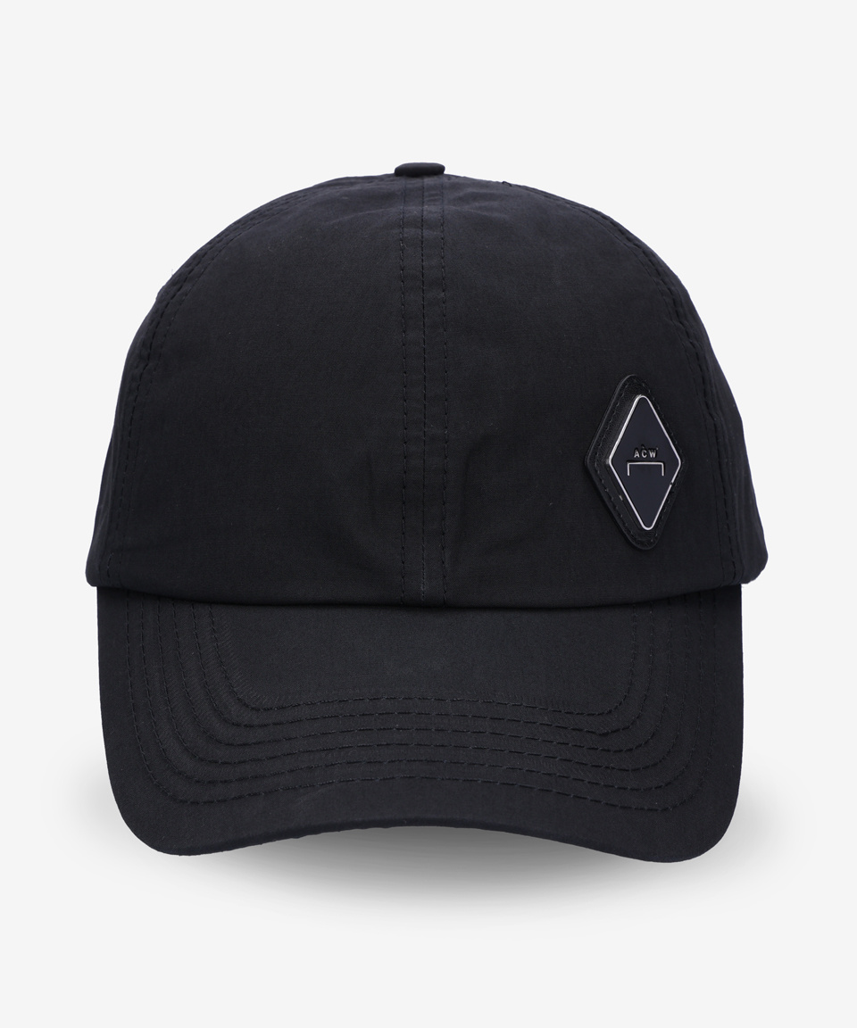 A.C.W. 黒 キャップ　ACW 帽子 어 콜드 월(A COLD WALL) 로고 패치 볼캡 - 블랙 / ACWUA098BLACK