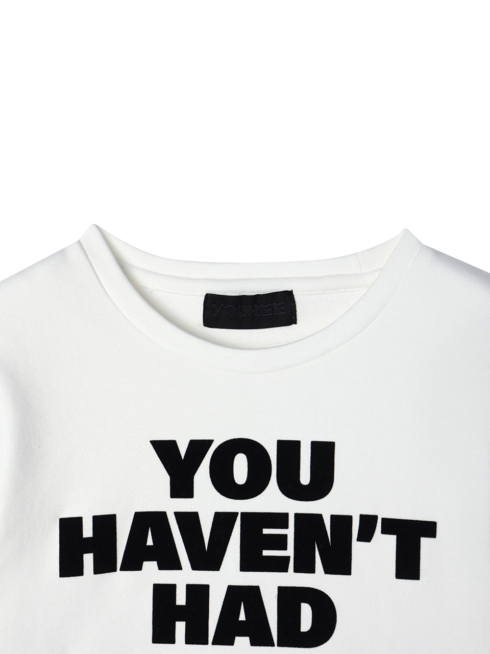 유희(YOUHEE) YOUHEE LETTERING LONG SLEEVE WHITE