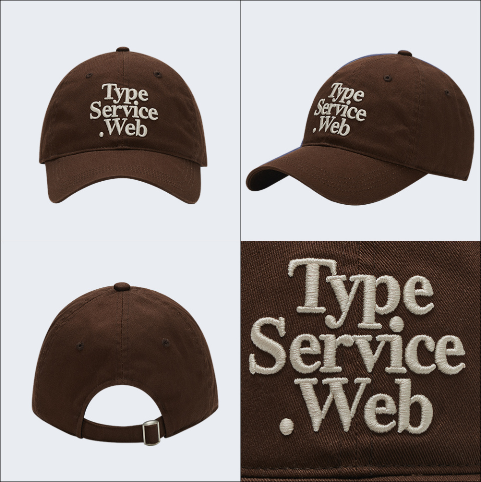 ◆typeservice◆ Typeservice Web Cap Brown COTA01BRF 타입서비스(TYPESERVICE) Typeservice Web Cap [Brown] - 사이즈