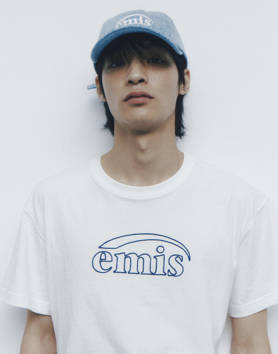 이미스(EMIS) NEW LOGO DENIM BALL CAP-LIGHT BLUE DENIM