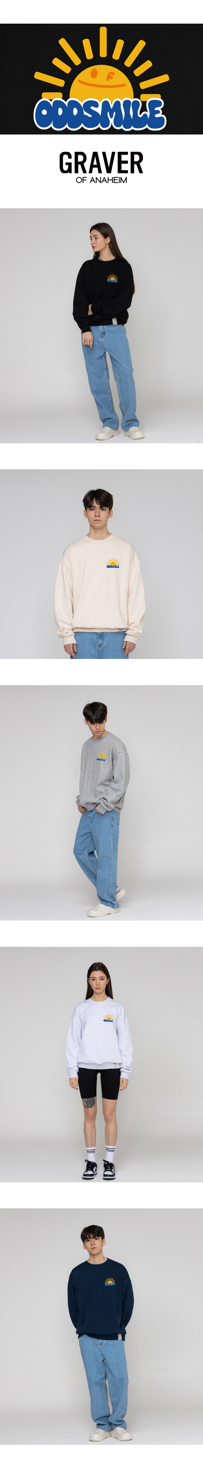 [GRAVER]★ODDSMILE SUN SMILE SWEATSHIRT MUSINSA | GRAVER [UNISEX] ODDSMILE Sun Smile