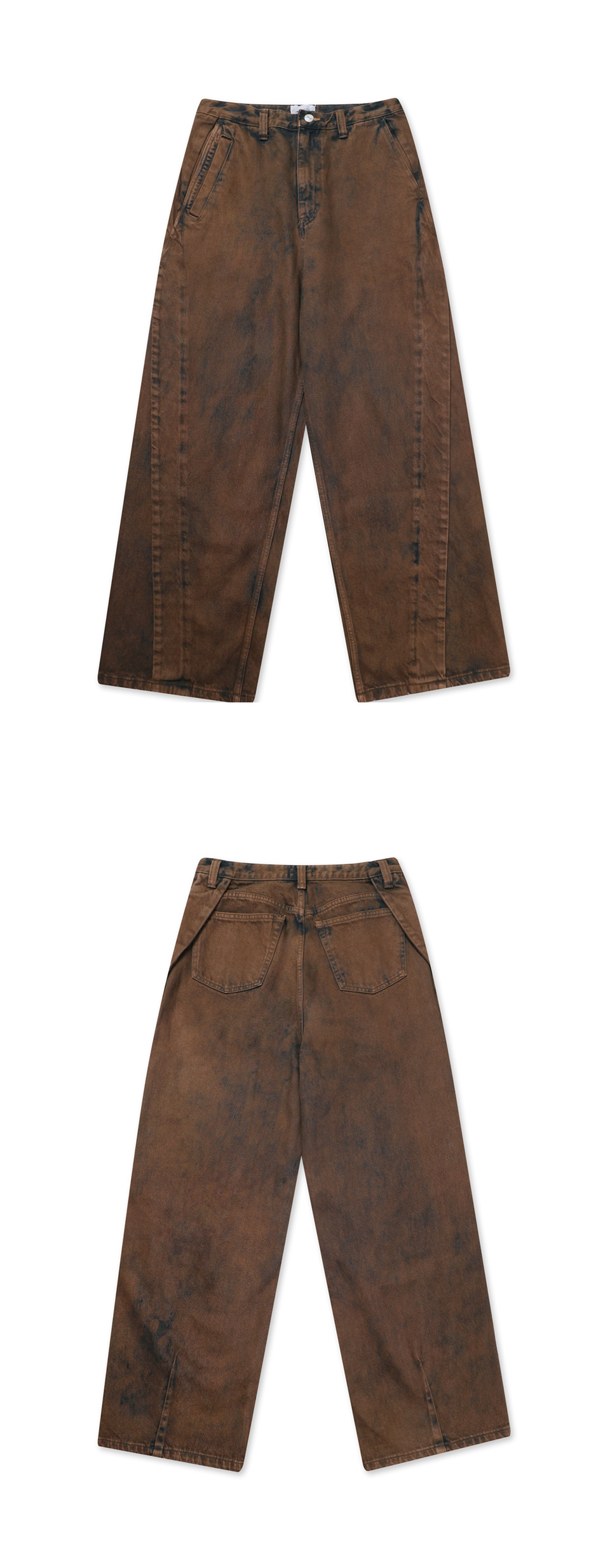 【GRAILZ】STREAMLINE DENIM PANTS Brown 그레일즈(GRAILZ) STREAMLINE DENIM PANTS [BROWN] - 사이즈