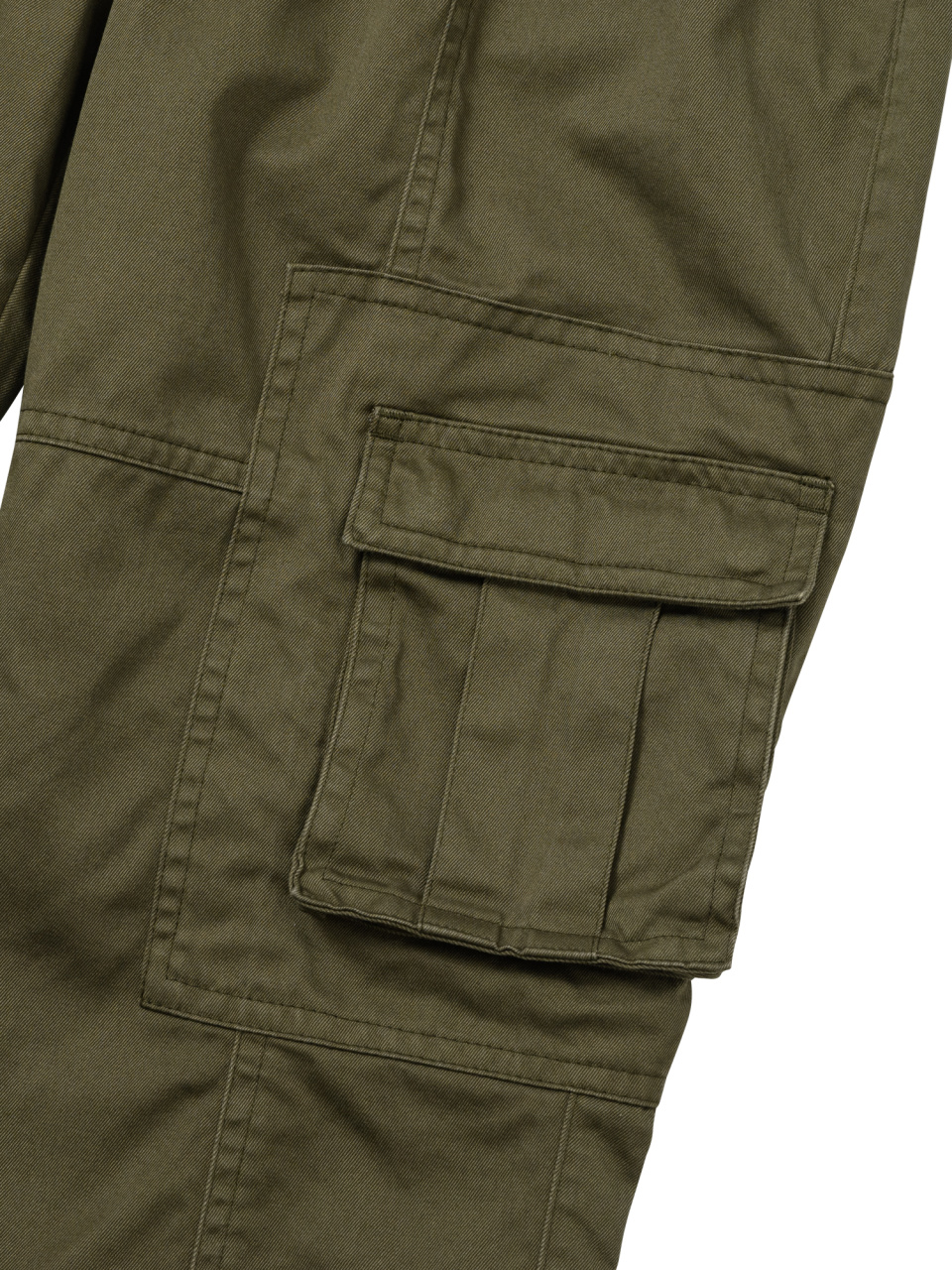 【WELLBEING EXPRESS】Washed Cotton Cargo Pants / Khaki Washed Cotton Cargo Pants Khaki - WELLBEING EXPRESS